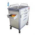 Medical Trolley Treatment Trolley Cart  ABS plastic Hospital Emergency Trolley